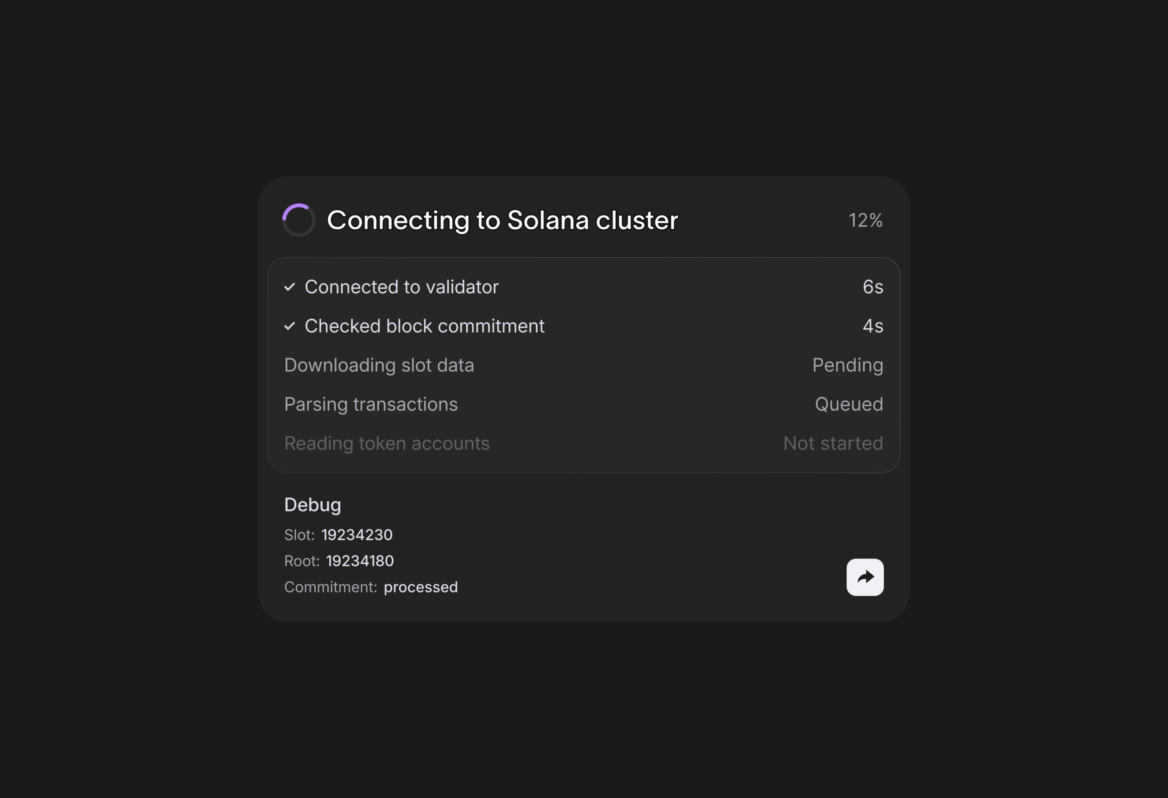 sync progress overview 🤲